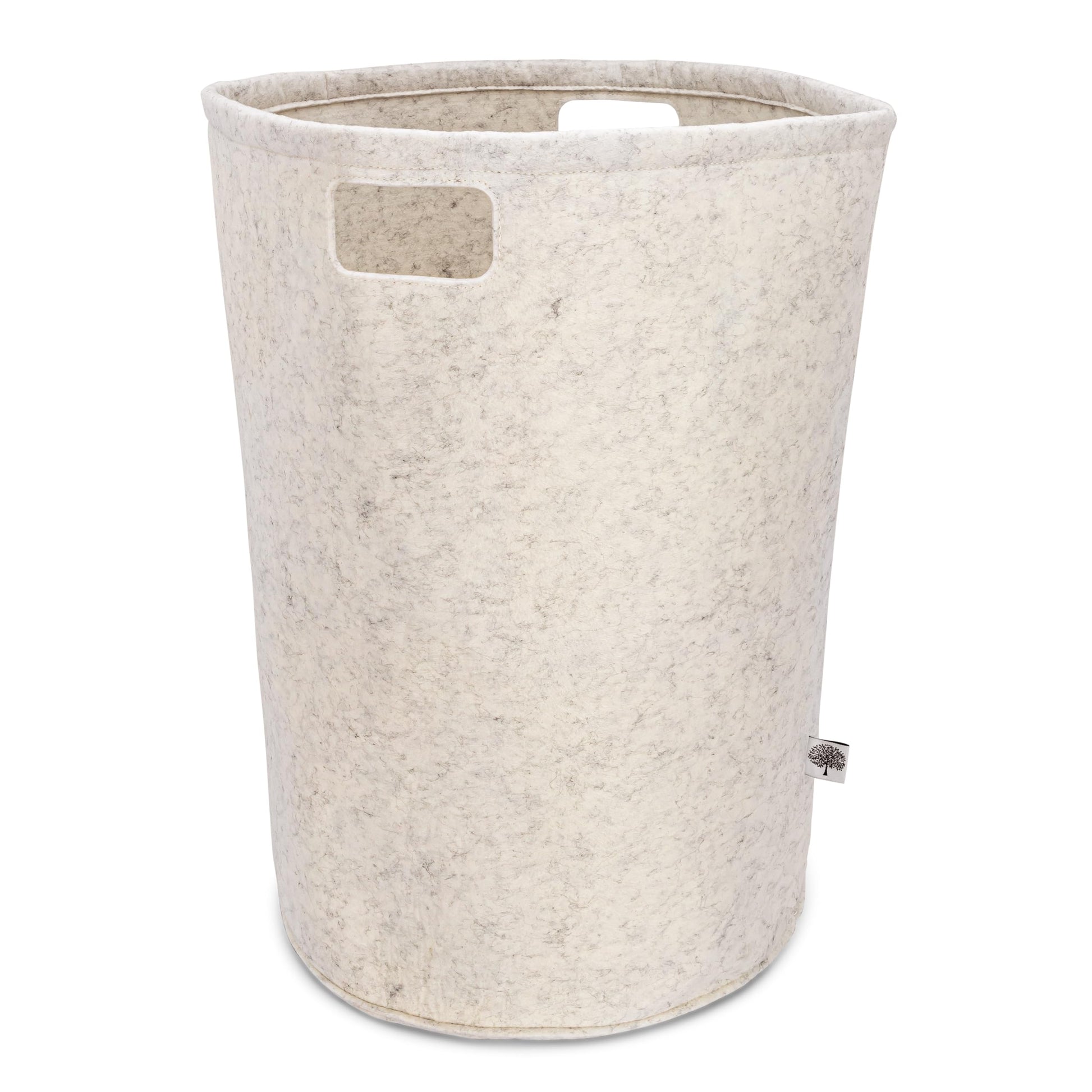 Parker Baby Co. Nursery Laundry Hamper - Large Felt Storage Basket And Baby Hamper For Nursery (White)