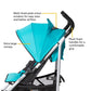 Safety 1St Step Lite Compact Stroller, Lightweight Aluminum Frame And A Breeze To Carry, At Only 15 Lbs, Fountain