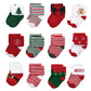 Hudson Baby Unisex Baby Cotton Rich Newborn And Terry Socks, 12 Days Of Christmas, 0-6 Months