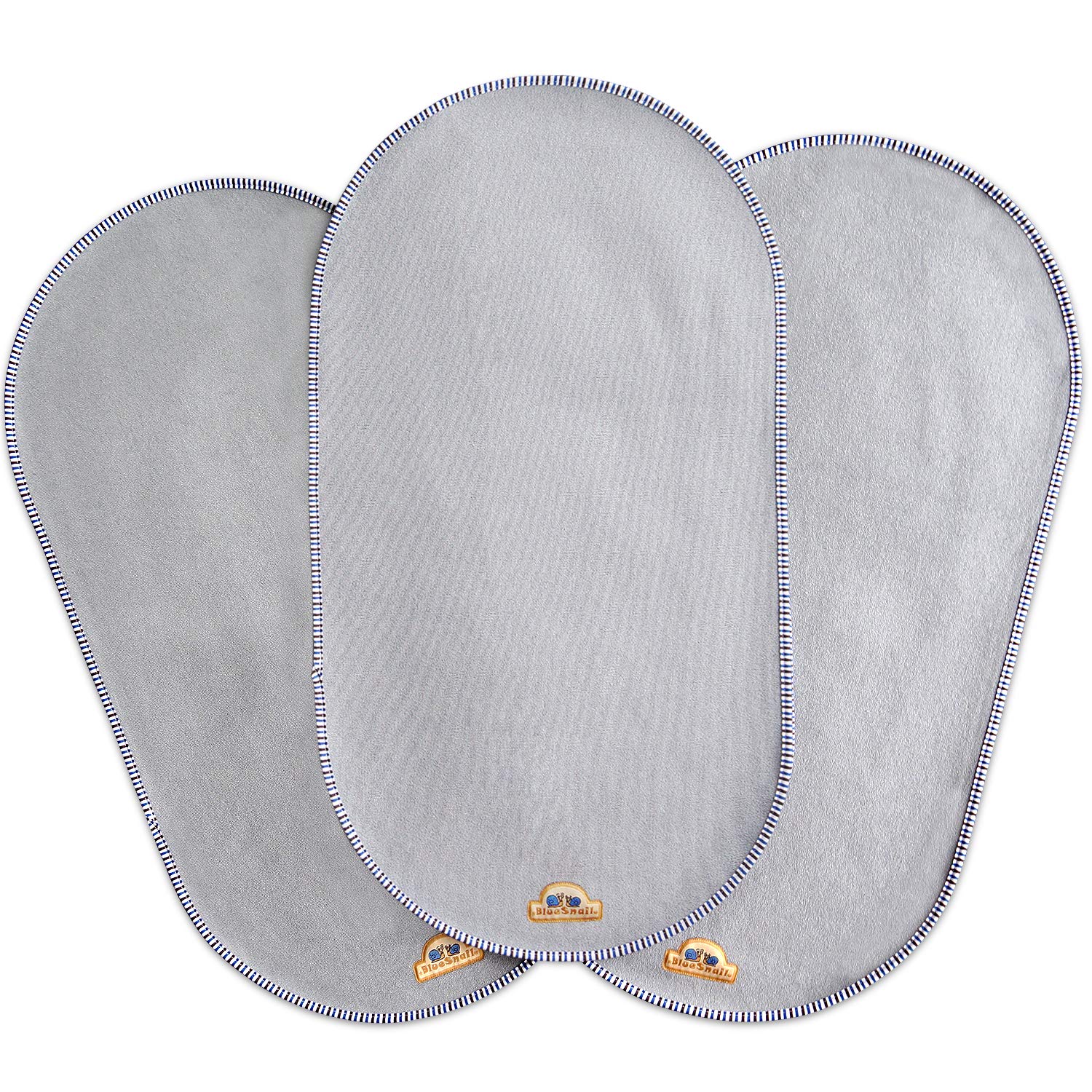 Bluesnail Waterproof Changing Pad Liners 3 Count (14'X26.5', Gray) Bassinet Pad Liner