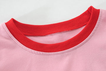 Girls Pajamas 100% Cotton Winter Sleepwear Toddler Long Sleeve Pjs Ladybug With Hearts Pajama Cute Jammies Sets Loungewear Cloth