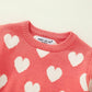 Baby Girl Valentine'S Day Outfit Toddler Kids Love Long Sleeve Knit Sweater Crewneck Pullover Sweatshirt Tops (L-Pink, 5T)