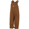 Carhartt Baby-Boys Infant Washed Duck Bib Overall, Brown, 9 Mo.