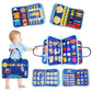 Busy Board for 1 2 3 4 Year Old Toddler Montessori Busy Book Sensory Learning Toys for Boys Girls Preschool Toy Birthday Idea Gi