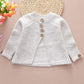 Willow Dance Toddler Baby Girls Autumn Winter Clothes Button Knitted Sweater Cardigan Cloak Warm Thick Coat (Beige, 1-2T)