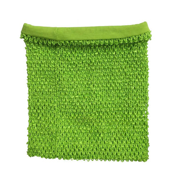 Kelly Green Crochet Tutu Top Lined 12 Inches X 10 Inches Elastic Crochet Tube Top