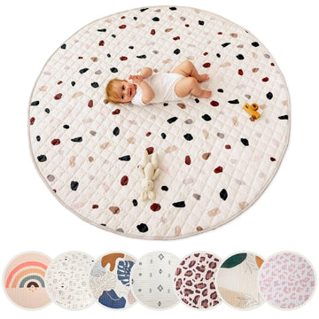 Hakuna Matte Large Padded Play Mat 60 x 60 - Extra Thick 0.6 Soft Playmat for Newborns in a Stylish Unisex Design - Baby Play Ma