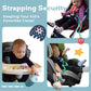 Brilli Baby Cup Catcher Patented Safety Tether Strap, Attach Sippy Cups, Bottles, Toys, Pacifiers To Stroller, High Chair, Car S