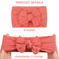 Yxiang 6 Colors Nylon Headbands With Bows, Handmade Hair Accessories For Newborn, Infant, Toddler, And Kids Girls