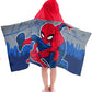 Jay Franco Hooded Bath and Beach Towel - Soft & Cozy 22 x 51 Kids Cotton Pool Towel, Multicolored - Spiderman