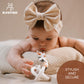 Bunnybee Neutral Pacifier Clip Set, 6 Pack Pacifier Holder Clip For Boys And Girls, Stylish And Practical Baby Binky Teethers, B
