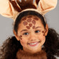 Girl'S Giraffe Costume With Headband - Kid'S Giraffe Jumpsuit - Child Safari Zoo Animal Halloween Costume L