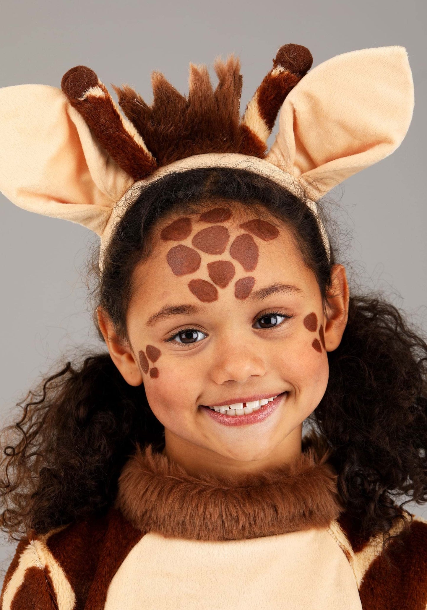 Girl'S Giraffe Costume With Headband - Kid'S Giraffe Jumpsuit - Child Safari Zoo Animal Halloween Costume S