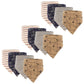 Hudson Baby Unisex Baby Cotton Bandana Bibs, Airplanes 12-Pack, One Size