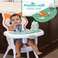 Infantino Grow-With-Me 4-In-1 Convertible High Chair, Fox-Theme, Space-Saving Design, Booster And Toddler Chair For Infants & To