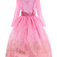 Relibeauty Girls Princess Dress Up Costume With Accessories, 4, Pink