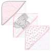 Hudson Baby Unisex Baby Cotton Rich Hooded Towels, Cute Elephant, One Size