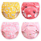 Max Shape Potty Training Pants Girls 2T,3T,4T,Toddler Training Underwear For Baby Girls 4 Pack Red, 2T