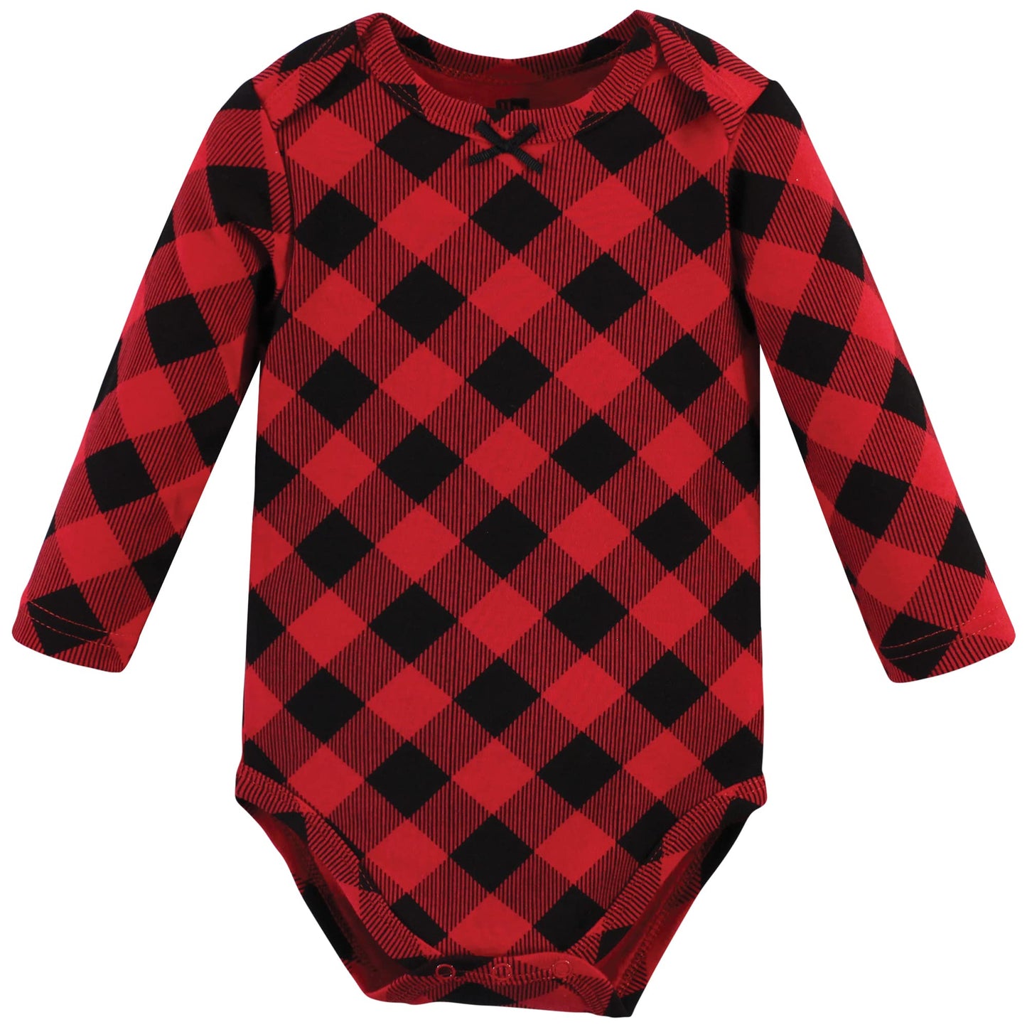 Hudson Baby Unisex Baby Cotton Long-Sleeve Bodysuits, Christmas Gift 3-Pack, 3-6 Months