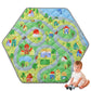 Hombys Hexagon Playpen Mat, 52X45 Thicken Soft Playpen Mat Fits Hexagon Portable Play Yard & Playpen, Washable Baby Play Mat Non