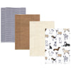 Hudson Baby Unisex Baby Cotton Flannel Burp Cloths, Handsome Dogs, One Size