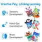 iPlay, iLearn Soft Baby Books 1 Year Old, Babies Animal Cloth Book 6-12 Month, Infant Touch Feel Crinkle Book, Toddler Carseat C