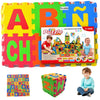 36 Tiles Puzzle Carpet, 31x31 EVA Foam Baby Mat for Floor Interlocking Spanish Alphabet Foam Puzzles Mat for Play & Exercise Pla