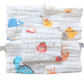 MUMLAP Muslin Cotton Face Napkin Towels for Newborn Baby Soft Reusable Napkins for Infants Toddlers, 6 Layered (Pack of 5 Baby w