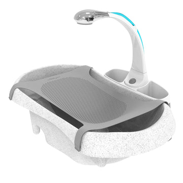 The First Years Rain Shower Baby Bathtub - Baby Spa For Newborn To Toddler - Includes Convertible Bathtub And Sling With Soothin