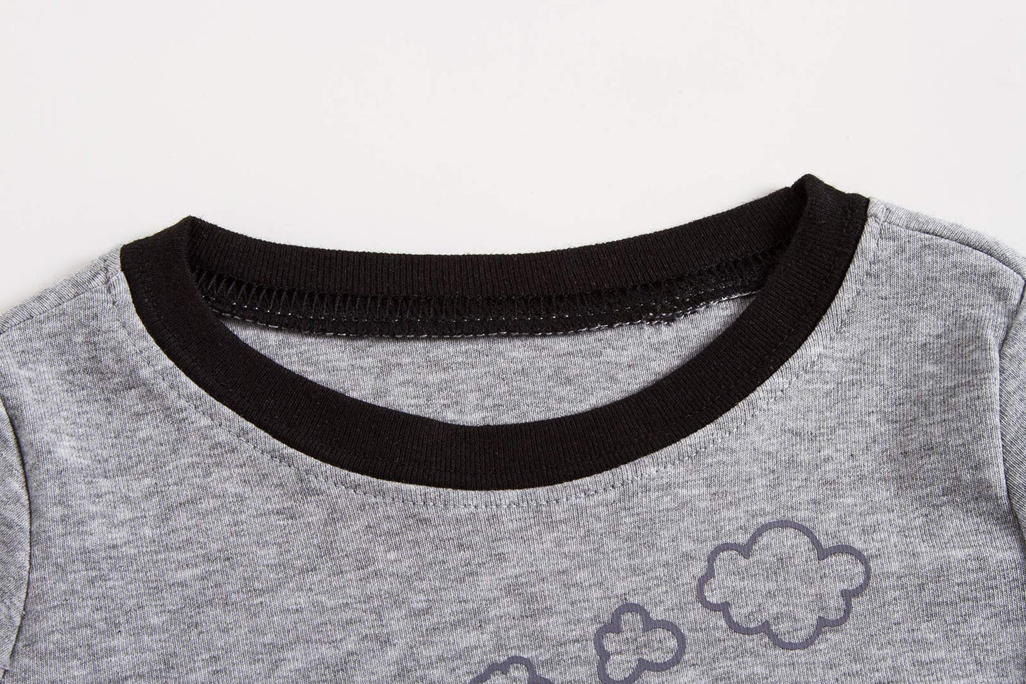 Family Feeling 4 Piece Baby Boys Long Sleeve Pajamas Sets 100% Cotton Tractor Pyjamas Toddler Infant Kids 18-24 Months Grey