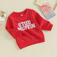 Jlkgicf Toddler Girl Boy Valentines Day Outfit Lover Boy Sweatshirt Crewneck Long Sleeve Pullover Baby Valentine'S Clothes(Red S