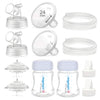 Maymom Pump Parts Work With Spectra S2 Spectra S1, 24Mm Flange Valve Tube Bottle Backflow Protector, Not Original Spectra S2 Acc