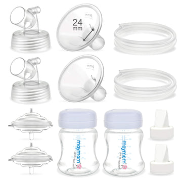 Maymom Pump Parts Work With Spectra S2 Spectra S1, 24Mm Flange Valve Tube Bottle Backflow Protector, Not Original Spectra S2 Acc