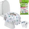 Potty Shields Toilet Seat Covers Disposable (12 Pack) - Xl Waterproof Toilet Cover For Toddlers, Kids & Adults - Portable & Indi