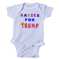 Ink Trendz Babies For Trump Onesie, Trump Baby Onesie,Trump Baby Unisex Shirts, Maga Baby Shirts Trump