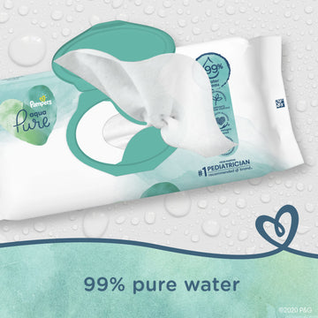 Pampers Aqua Pure Baby Wipes 560 Ct Old V2
