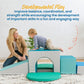 Ecr4Kids Softzone Single Tunnel Maze, Toddler Playset, Contemporary, 6-Piece