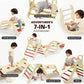 Bluewood Pikler Triangle Set, Toddler Wooden Climbing Toys Indoor 7In1 Foldable Climber For Kids, Montessori Philosophy Play Jun