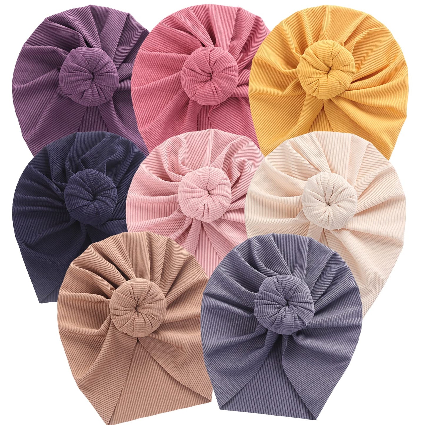 Baby Hats Newborn Baby Turban Baby Girls Hospital Hat Infant Toddler Kid Hat Big Hair Bow Top Knot Head Wrap