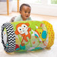 Infantino Jungle Peek & Roll - Encourages Crawling, Inflatable Activity Toy with Bouncing Balls Inside, Fun & Friendly Animal Ch