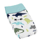 Blue And Green Modern Dinosaur Girls Boys Baby Changing Pad Cover
