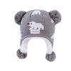 Langzhen Toddler Kids Infant Winter Hat,Earflap Knit Warm Cap Fleece Lined Beanie For Baby Boys Girls (Polar Bear - Grey, S(46-4