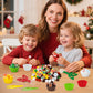 FFyhiinski Christmas Sensory Bin Fillers - 266Pcs Christmas Wintert Fine Motor Toys Counting Sorting Toys for Kids, Felt Xmas Tr