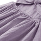 Dutebare Toddler Girls Dress Cotton Linen Ruffle Halter Sleeveless Kids Casual Summer Beach Party Dresses Purple 90