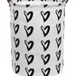 Clocor Toy Large Storage Bin-Cotton Storage Basket-Round Gift Basket With Handles For Toys,Laundry,Baby Nursery(Love Heart)