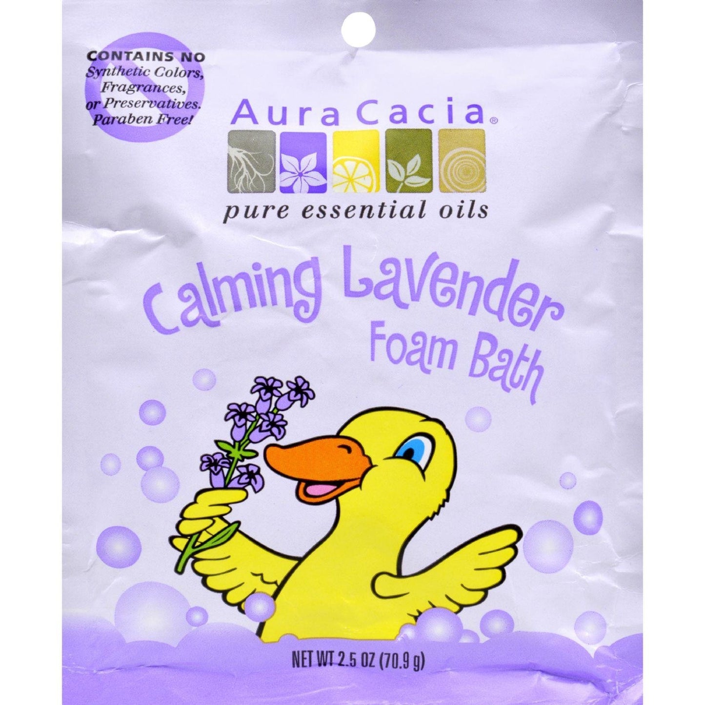 Aura Cacia Calming Foam Bath, Lavender Essentials Oil 2.50 Oz (Pack Of 6)