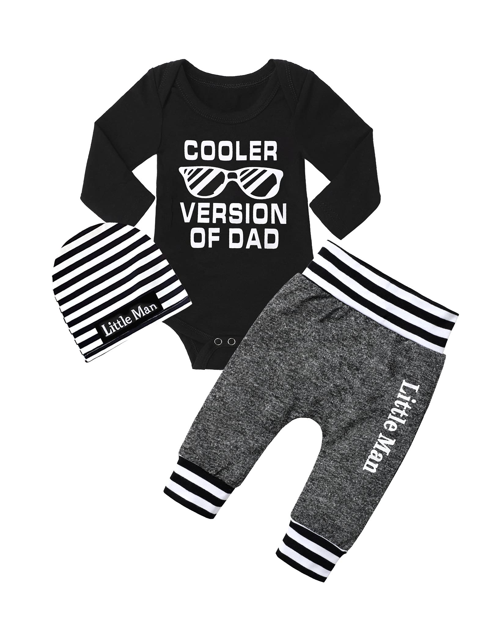 Baby Boy Clothes Newborn Boy Outfits Long Sleeve Cooler Version Of Dad Romper + Pants Baby Clothes Boy Fall Winter Baby Boy'S Cl