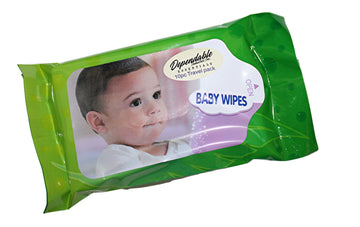 Dependable Industries 6 Piece Travel Size 10 Pack Baby Wipes Fits In Purse Diaper Bag & Glove Compartment Children'S Hands And F