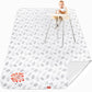 Large Splat Mat For Under High Chair/Arts/Crafts/Playtime, Moonsea High Chair Mat For Floor Non Slip Waterproof Washable Portabl