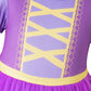 Bakjuno Baby Girls Princess Costumes Tutu Dress Birthday Party Halloween Cosplay Christmas Dress Up With Headband (9-12 Months)